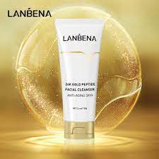 LANBENA 24k Gold Peptide Series - Eye Serum Facial Cleanser Toner Serum Cream