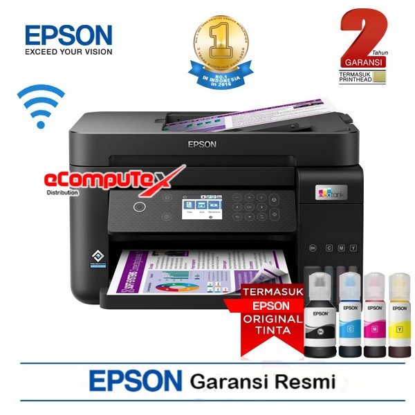 PRINTER EPSON L6270 / PRINTER EPSON L 6270 PENGGANTI L605 / L6170 WIFI DUPLEX ALL IN ONE ADF GARANSI RESMI