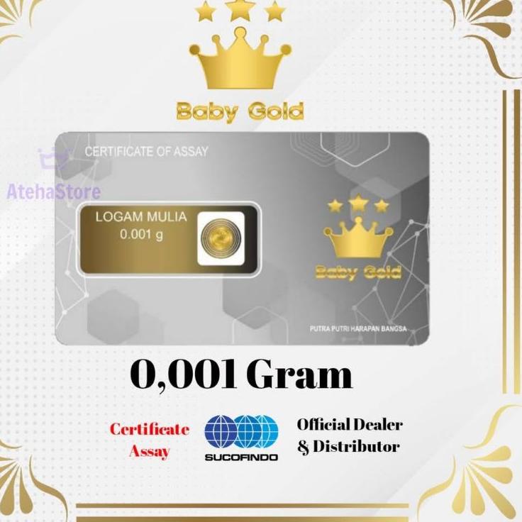 ↓ Baby Gold Emas 0,001gram asli ㅸ