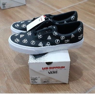 LED ZEPPELIN X Vans Era Black True White Leather Original