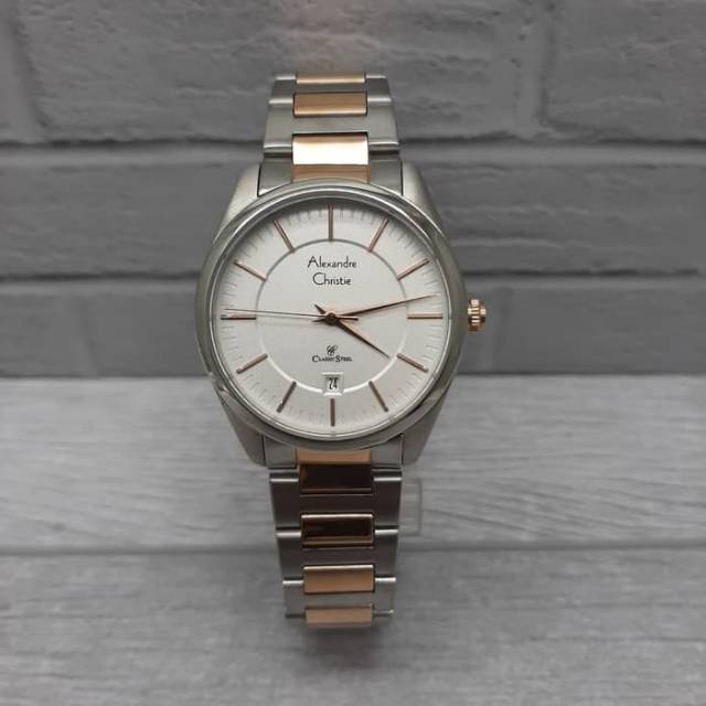 ALEXANDRE CHRISTIE AC 8579 LD ORIGINAL ( SILVER COMBI ROSEGOLD )