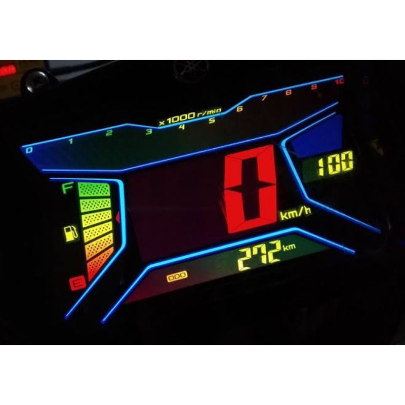 Sunburn Stiker LCD speedometer Aerox 155 dan Lexi