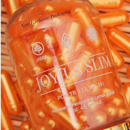 [ORIGINAL] Joyjus Slim Capsul Herbal (45 butir) - Obat Pelangsing Penurun Berat Badan Perut Buncit D