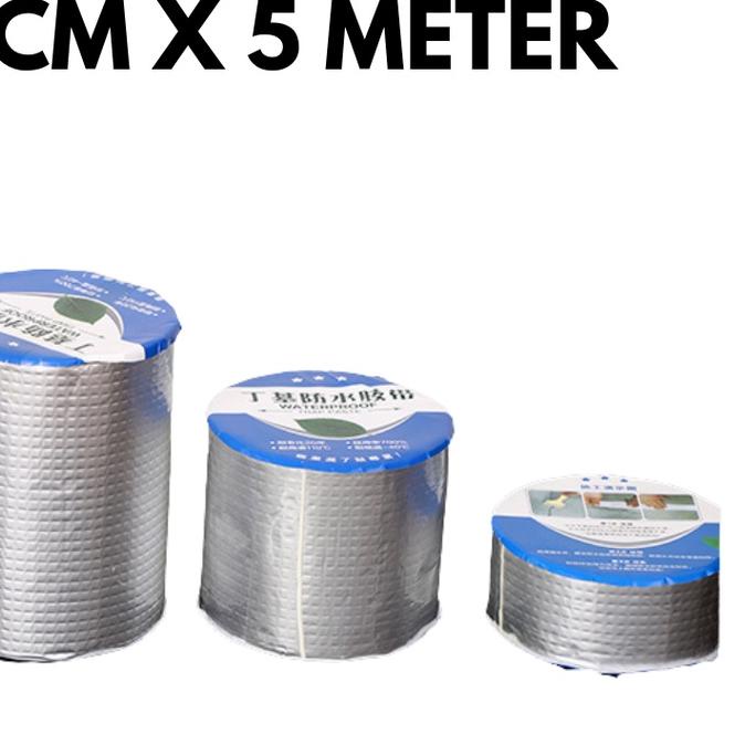 ✿ LAKBAN ANTI BOCOR ALUMUNIUM FOIL TAPE BUTYL WATERPROOF UKURAN BESAR 20 CM/15CM/30CM ❈