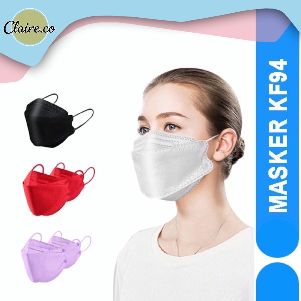 MASKER KF94 4PLY ISI 10PCS // PROTECTION MASK HIGH QUALITY MULTICOLOR// KOREAN MASK