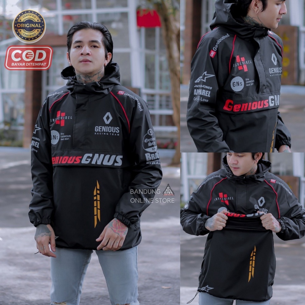 JAKET RACING - NASCAR JACKET CAGOULE RACING GNUS- JAKET NASCAR RACING VINTAGE - JAKET CAGOULE PRIA K