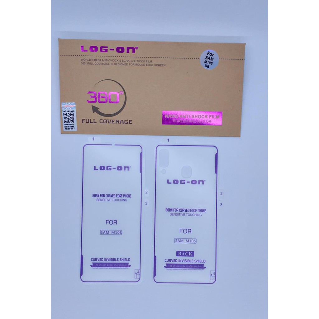 ANTISHOCK LOG ON SAMSUNG M10S SCREEN PROTECTOR DEPAN&amp;BELAKANG