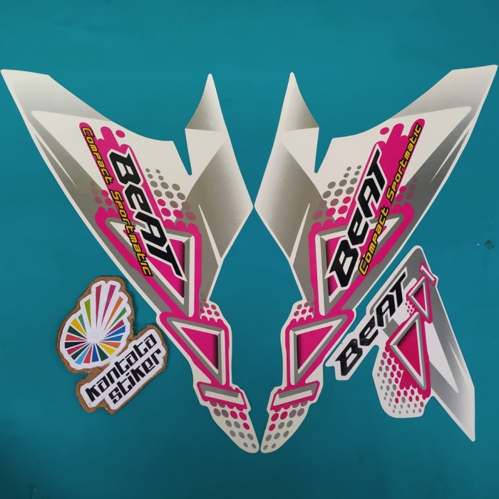 Stiker Striping Motor Beat Karbu 2011 Putih