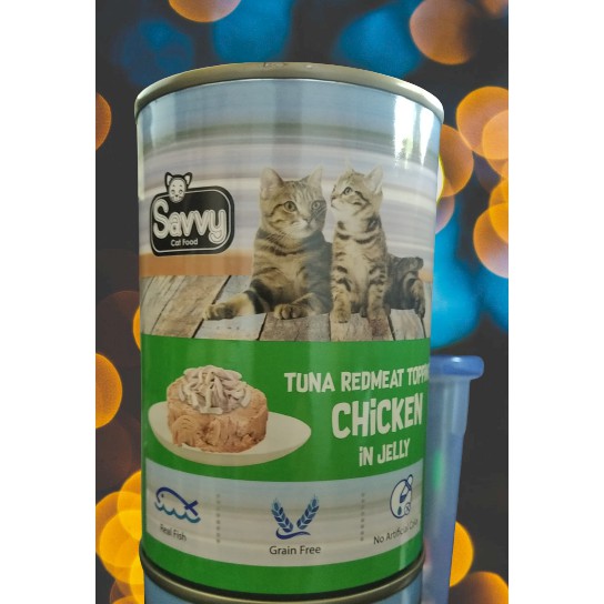 SAVVY CAT WET FOOD TUNA CHICKEN 400GR