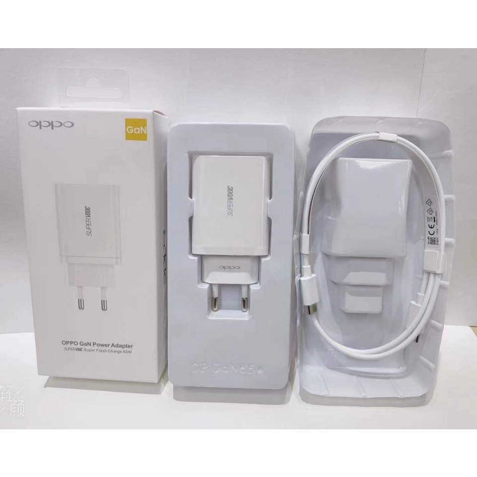 CHARGER OPPO GAN 65W TYPE C TO TYPE C ORI FAST CHARGING SUPER VOOC