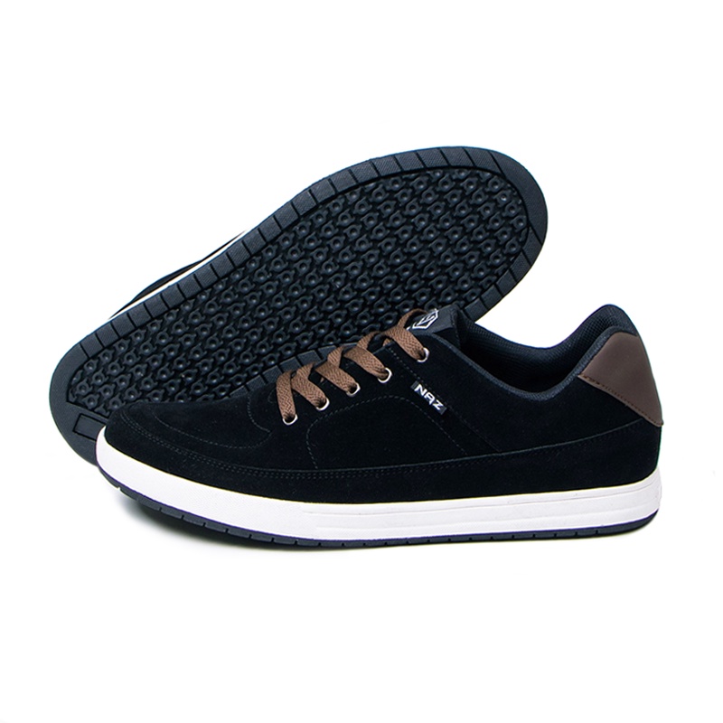 HARISSON - NAZREAL FOOTWEAR x banfash_store | Sepatu Sneaker Pria NAZ Hitam Original AZL 005 (Free Kaos Kaki)-4