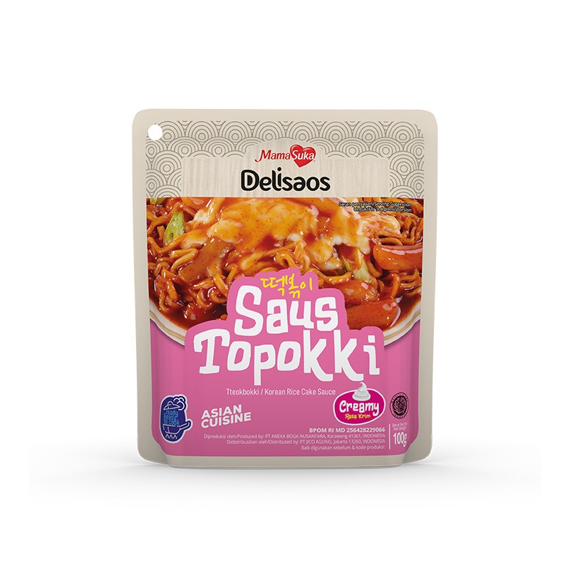 Mamasuka Delisaos Saos Topokki 100gr