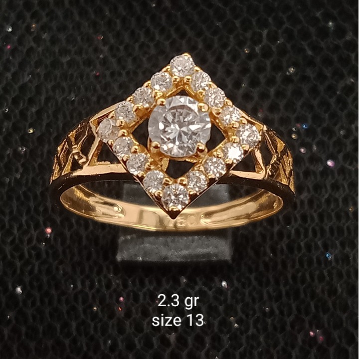 Cincin Emas 17K - 2.3 gr Kadar 750 - 1123