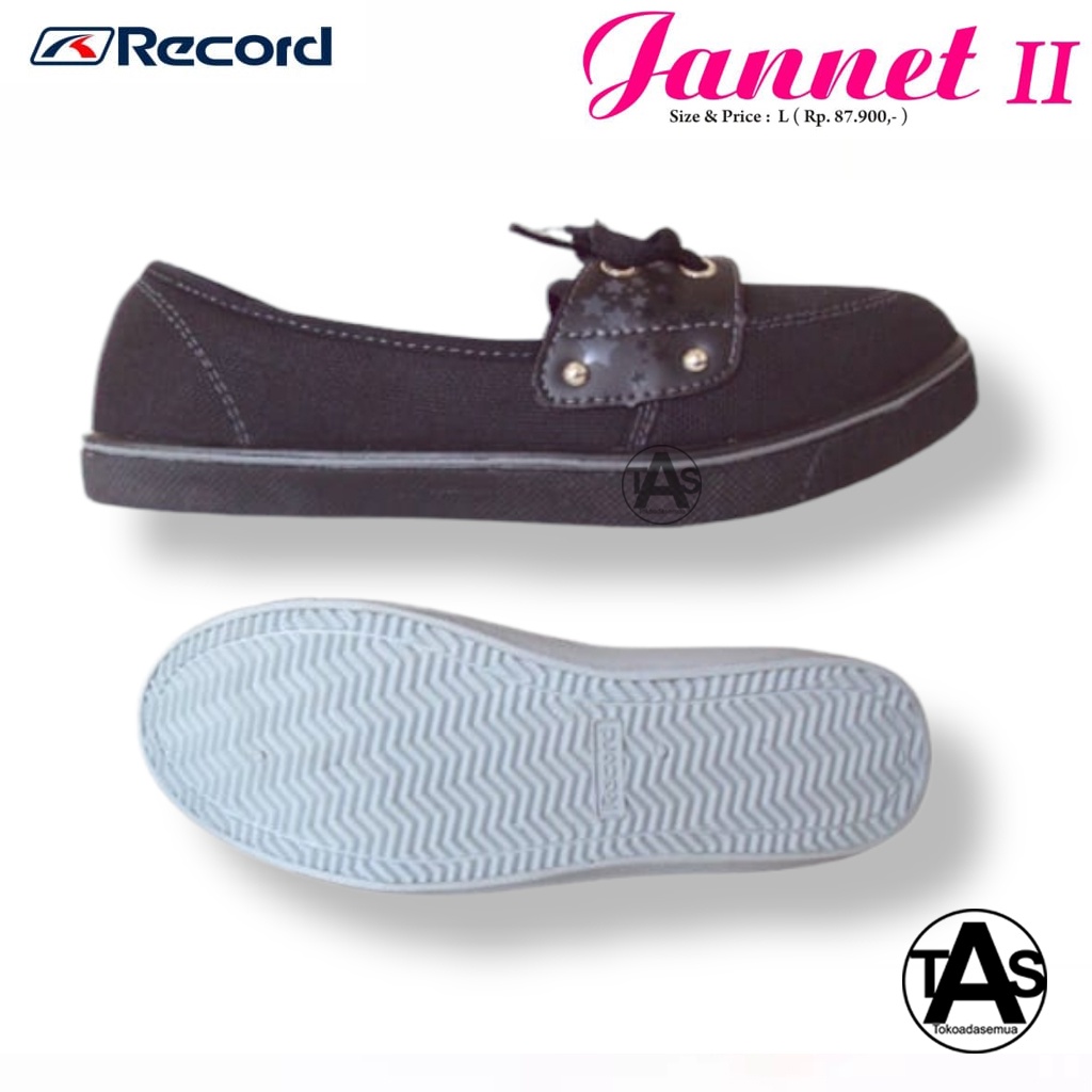 SEPATU SLIP ON CEWEK TERMURAH / SEPATU SLIP ON CEWEK TERLARIS / SEPATU SLIP ON CEWEK RECORD JANET II UKURAN 36-40