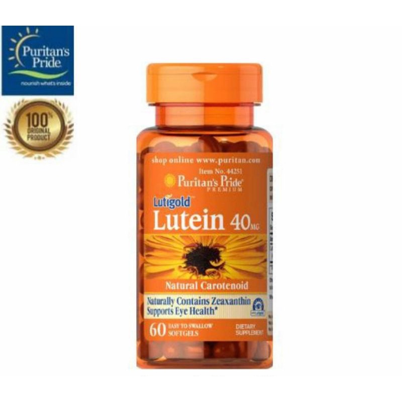 Puritan's Pride Lutigold Lutein 20mg/40mg isi 60 sofgels
