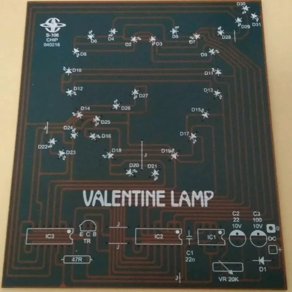 PCB Valentine Led S-106