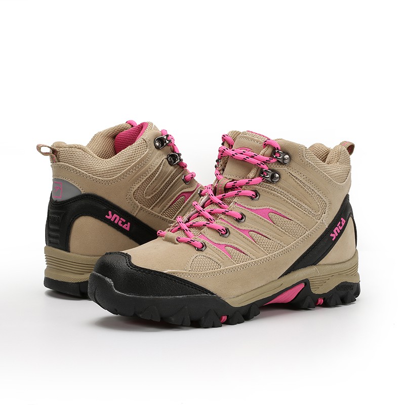 Sepatu Wanita Hiking/Gunung Outdoor Snta 605 Beige