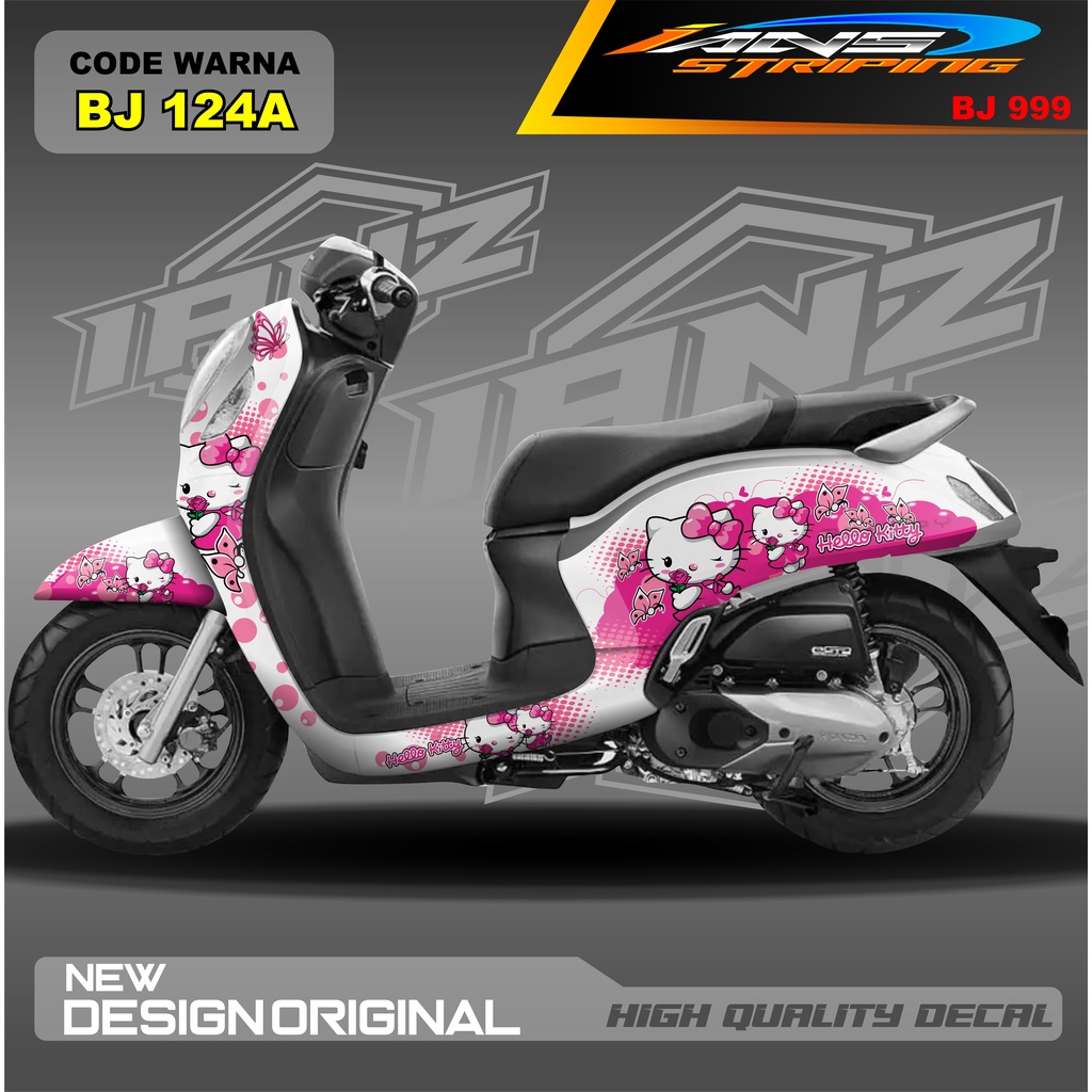 STIKER VARIASI HONDA SCOOPY FULL BODY / STICKER VARIASI SCOOPY TERBARU  / STICKER SCOOPY