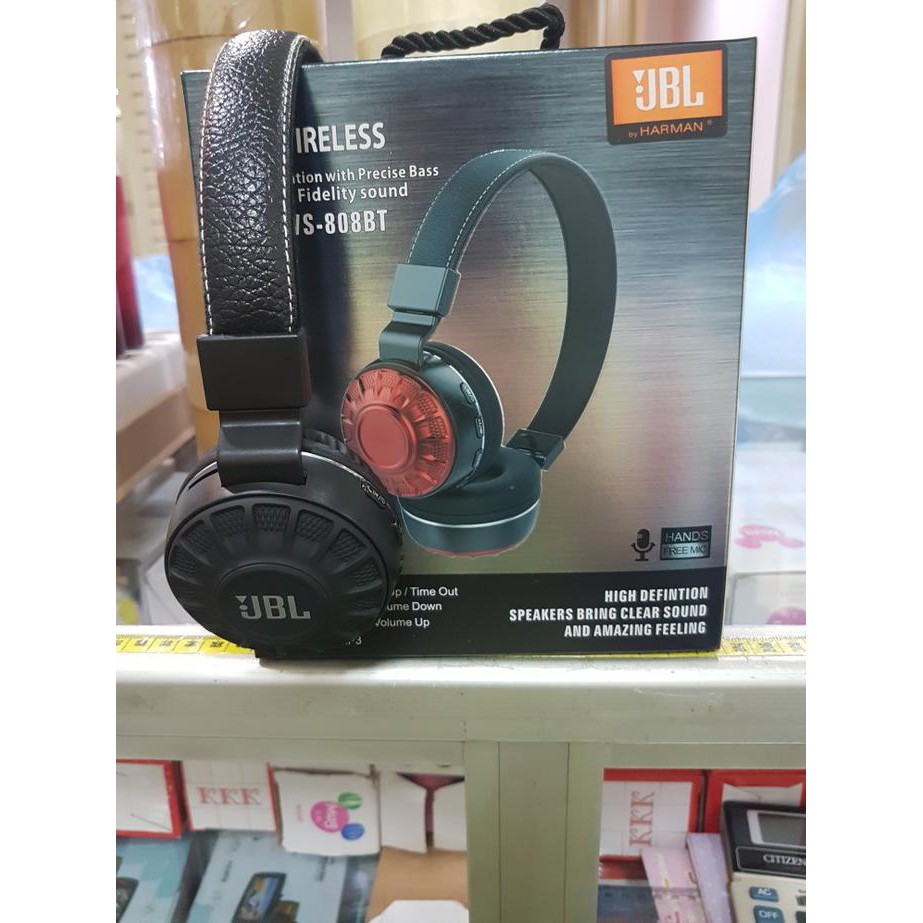 Headset Bluetooth Jbl Harman Ws 808 - Biru Kualitas Premium Garansi Resmi