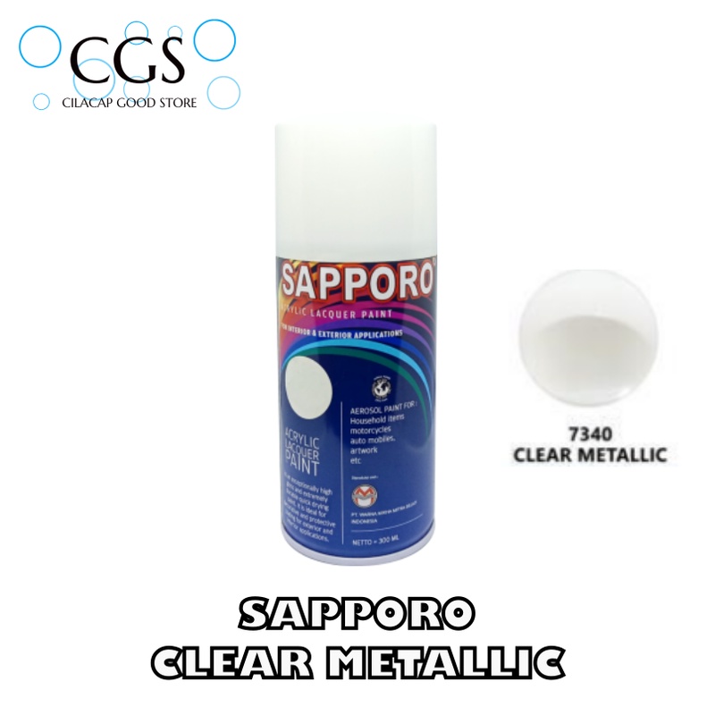 CLEAR SAPPORO CLEAR METALLIC 7340 - clear metallic sapporo - kler metalik - klir metalik - sapporo 7