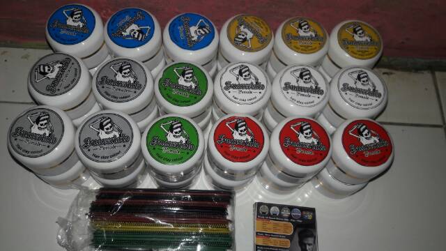 pomade warna