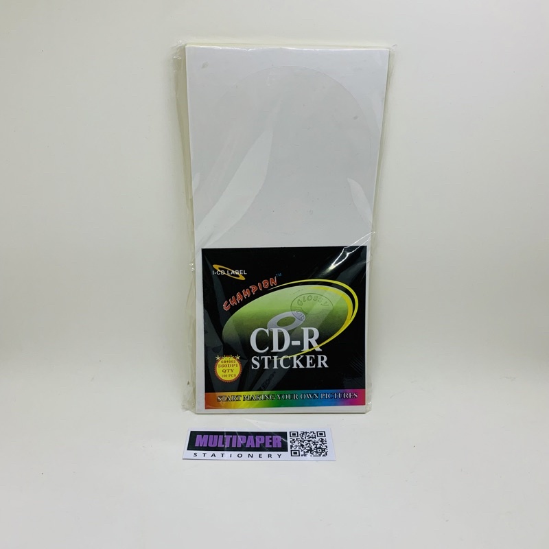 

Label CD Sticker Champion Isi 100 Lembar