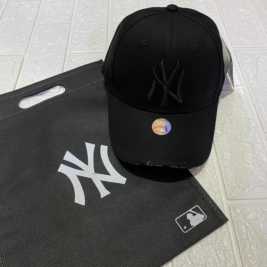 MLB New York Yankees Cap Topi Baseball - FULL BLACK