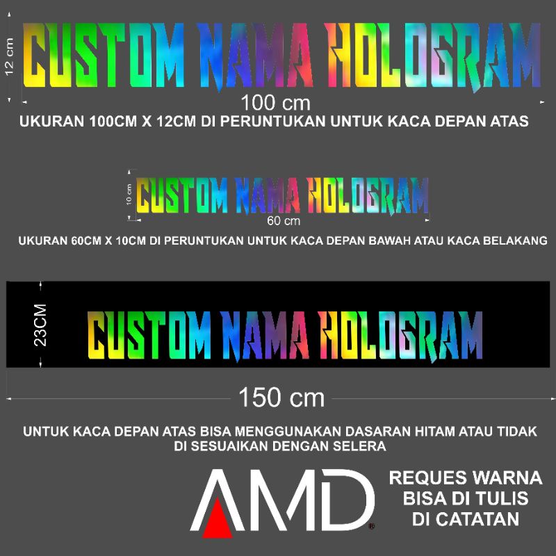 Stiker Custom kaca mobil Sticker Mobil Stiker mobil Custom Hologram