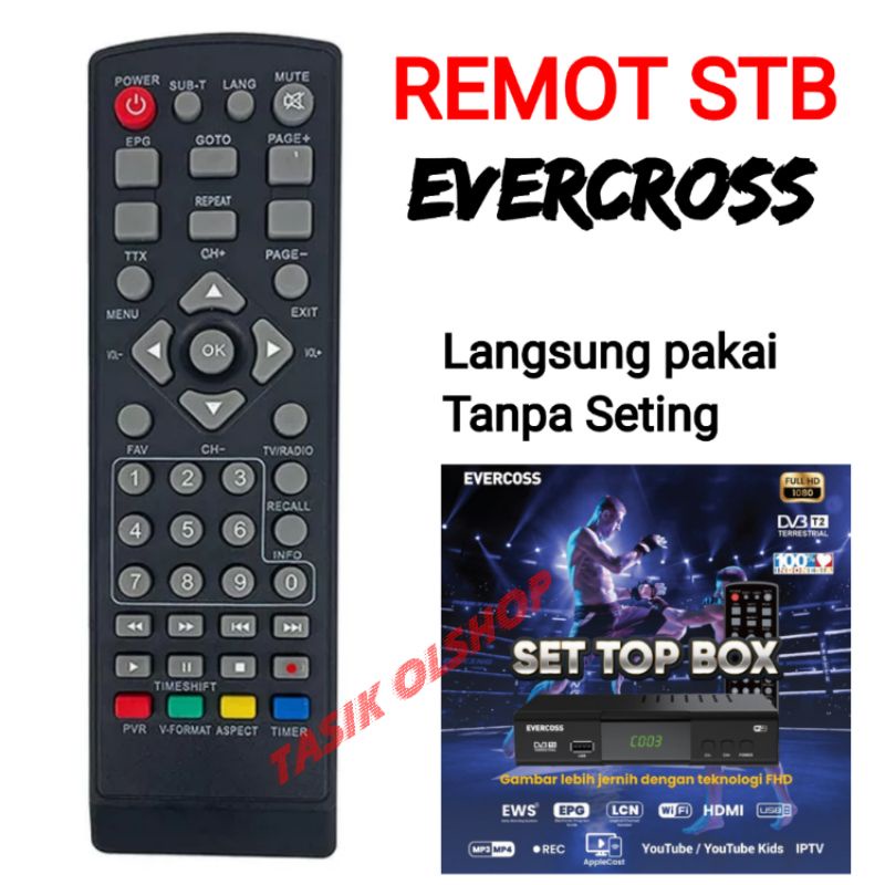 REMOT SET TOP BOX EVERCROSS