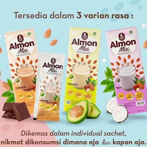 Booster Asi Mama Bear Almond Mix Pelancar Asi Kemasan Dus Isi 6 Sachet
