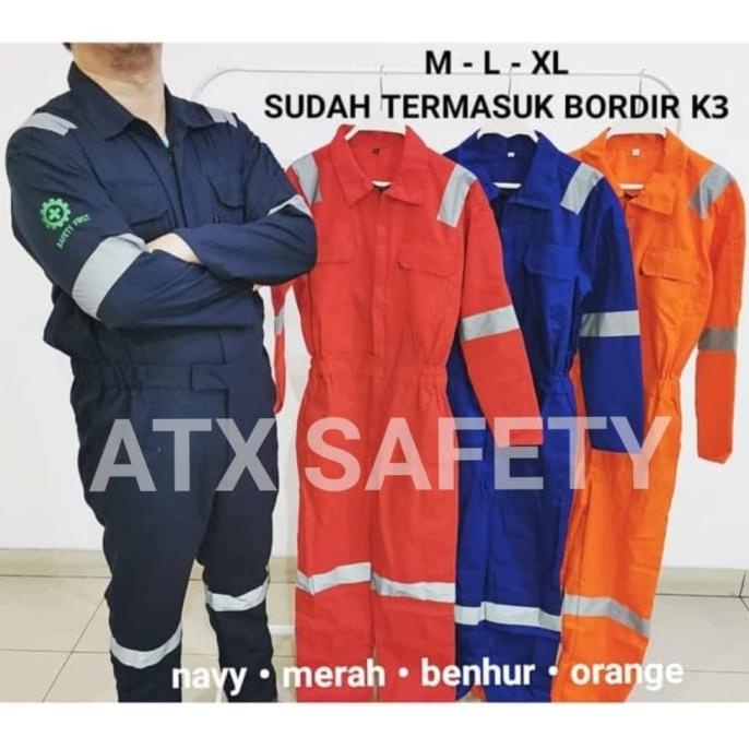Wearpack Terusan Atx / Baju Safety Jumpsuit Atx / Wearpak / Werpak