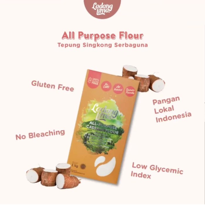 

PROMO [COD] Ladang Lima Gluten Free - All Purpose Flour 1 kg