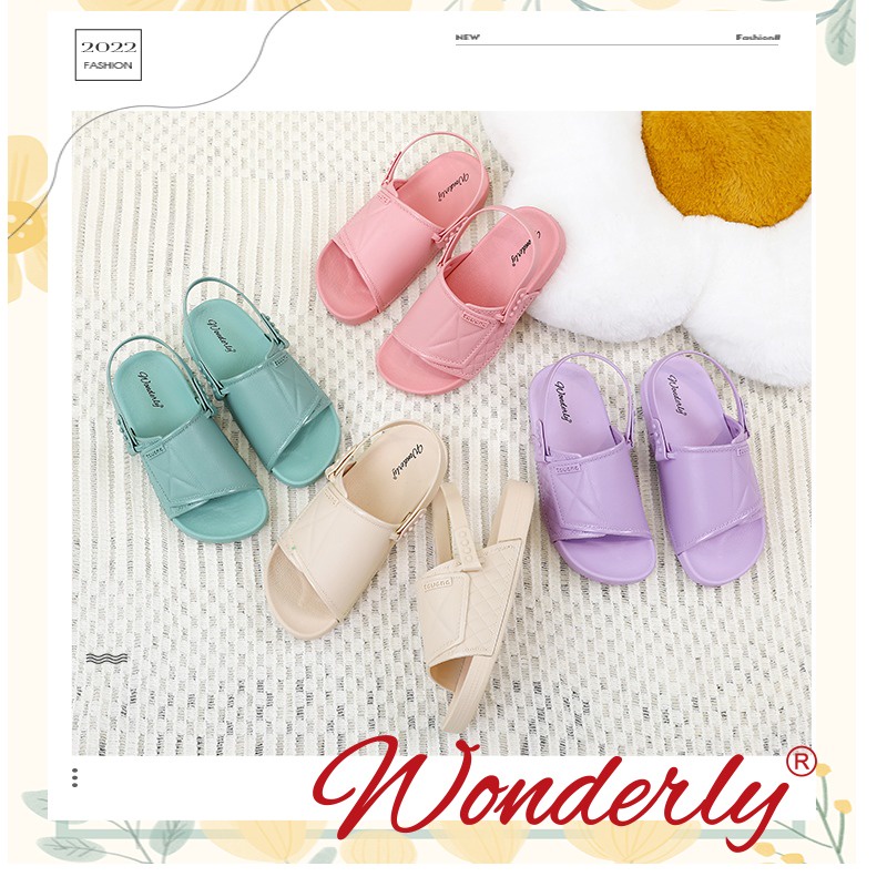 Wonderly Sandal Slop Tali Anak Perempuan 2in1 2027-2TG PVC Import