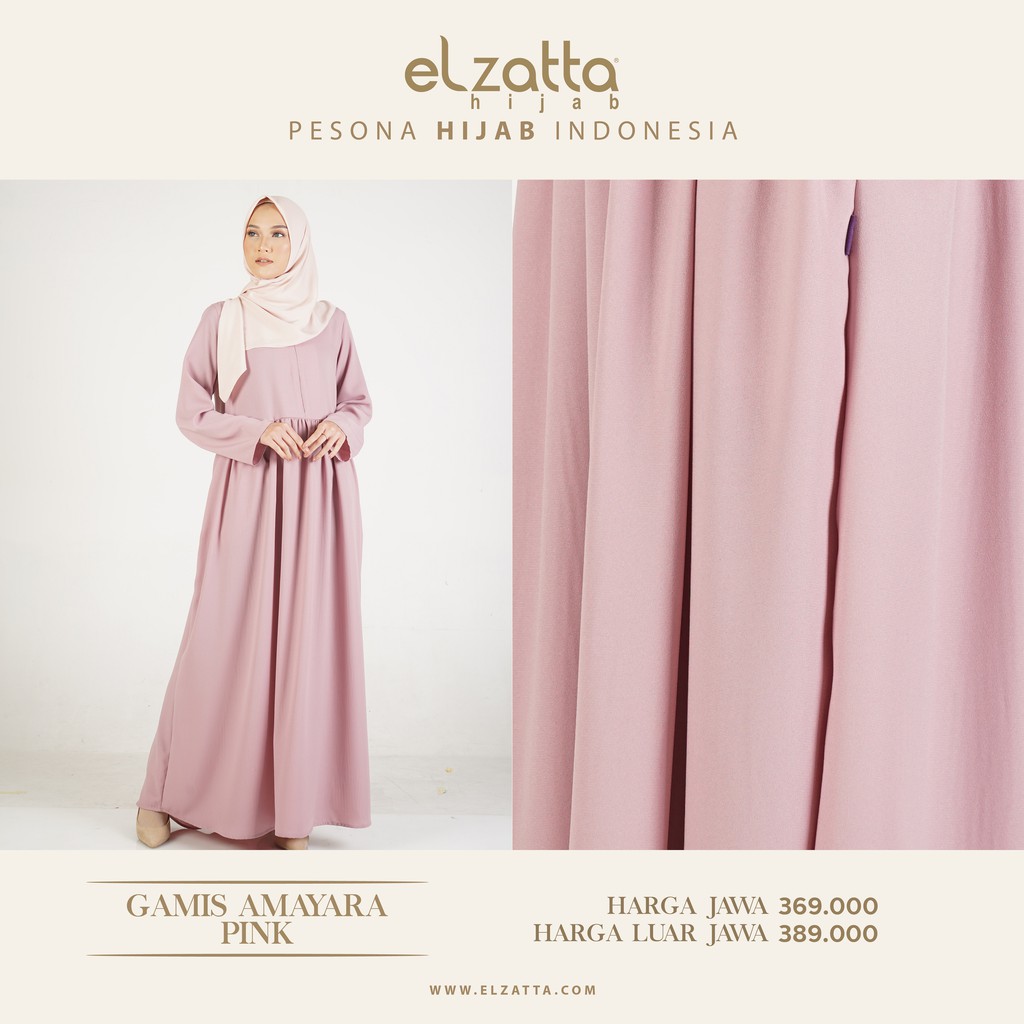 GAMIS WANITA POLOS MODEL CASUAL ELZATTA (GAMIS AMAYARA) BUSUI FRIENDLY SIMPEL DAN CANTIK