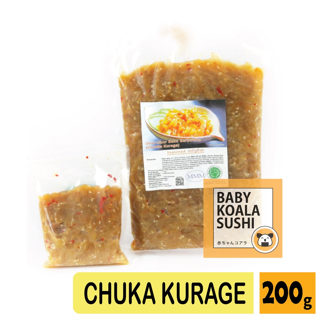 CHUKA KURAGE Salad Ubur-Ubur 200 g | Jelly Fish Seasoned Salad Frozen