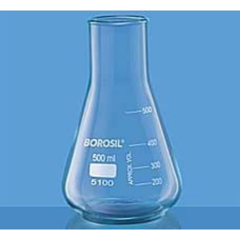 Flasks Erlenmeyer Conical Wide Mouth 250ML Best Quality Borosil