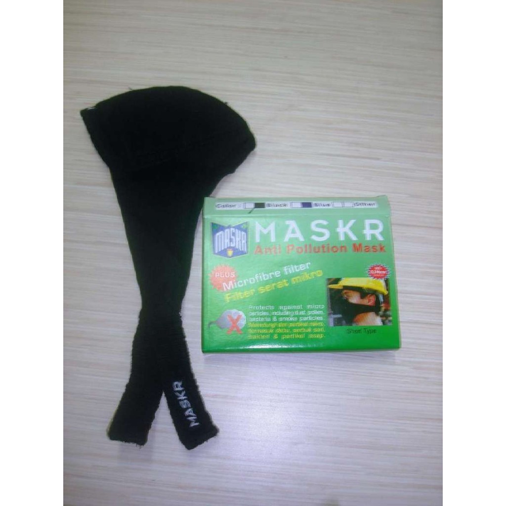 MASKR Masker Anti Polusi 100% Original dengan Serat Microfiber (Short Type)