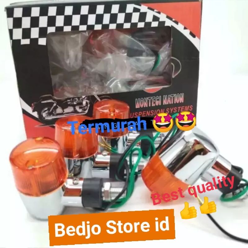 1 PCS Lampu Sen Sein Riting Model Palu Krom GL CB