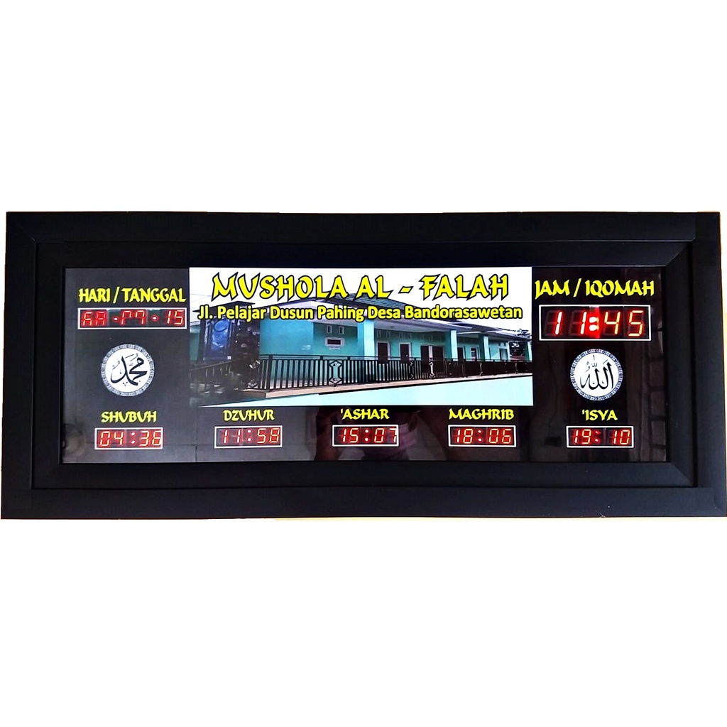 Jual Jam Masjid. Jam Jadwal Sholat Digital. Jam Digital Sholat TIPE A