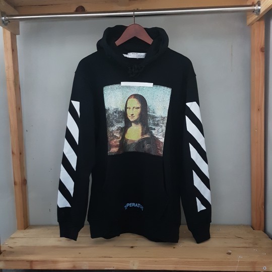 N1126 HOODIE / SWEATER DISTRO JAKET OFF WHITE MONALISA BLACK HOODIE OFF WHITE JUMPER OFF WHITE