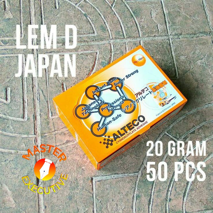 [Dus - 50 Buah] Alteco JAPAN Lem Type D Cor Setan Korea isi 50 Buah 1 Dus / Super Kuat