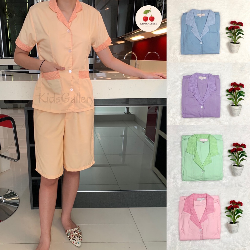 [Sandrina] Baju seragam suster/ Seragam nanny/ Seragam baby sitter ( Kulot )