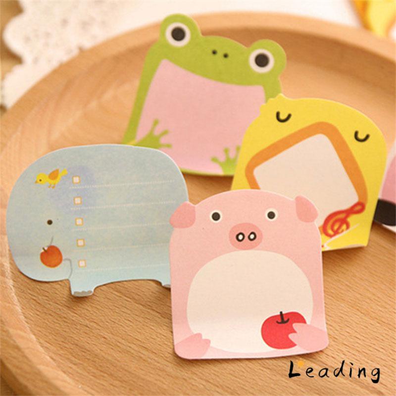 Imoda Kawaii Animals 20 Post-It Notes Waktu Merekam Post-It Notes Catatan Pelajar/Kantor-Le