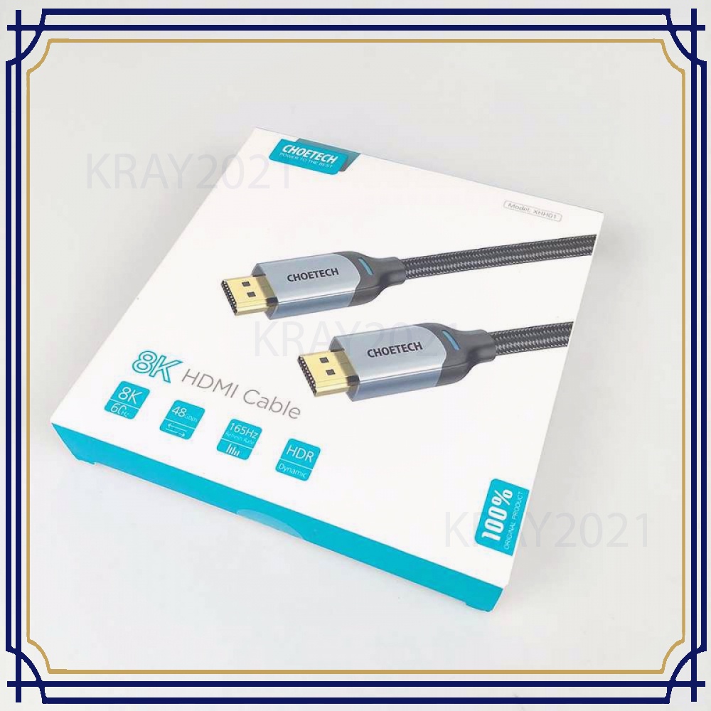 Kabel HDMI ke HDMI 2.1 Gold Plated 8K 60Hz 2 Meter - XHH01