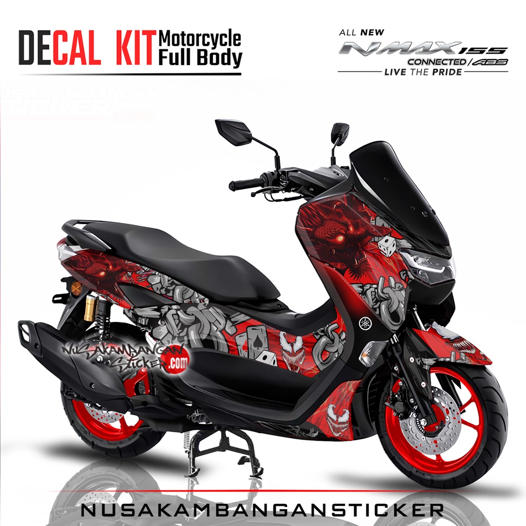 Stiker All New N max 155 DRAGON VENOM