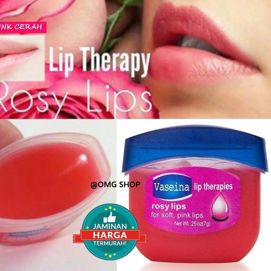 spesial❤BELI 1 GRATIS 1 - Vaseina Lip Therapy Rosy Lips SOFT PINK / Lipbalm Liptint Lipgloss Pelemba