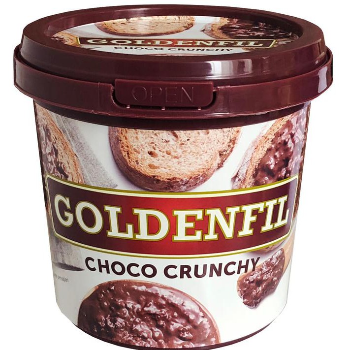 

Hot Sale Promo Goldenfil Chocolate Crunchy Selai Crispy Kue Isian Roti