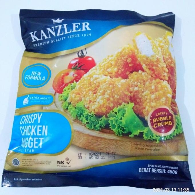 

MAKANAN BEKU / KANZLER CRISPY CHICKEN NUGGET 450 GRAM NON COD