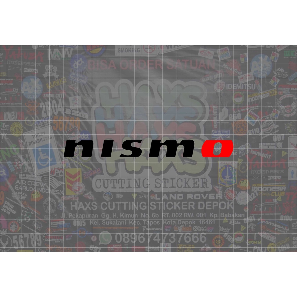 Cutting Sticker Tulisan Nismo Ukuran 12 Cm Untuk Motor Mobil