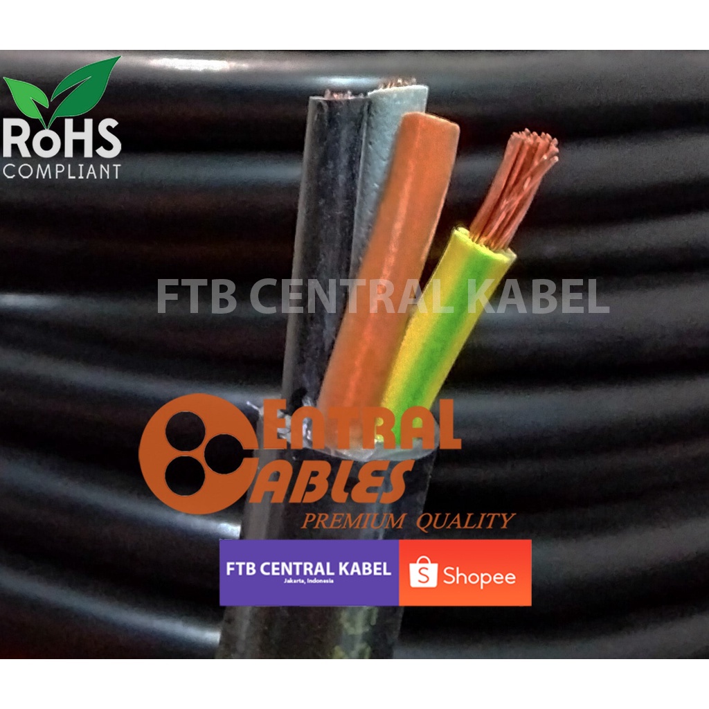 SNI CENTRAL KABEL LISTRIK NYYHY 4x2.5 (NYYHY 4X2,5 NYYHY 4 X 2.5)  50M 750V